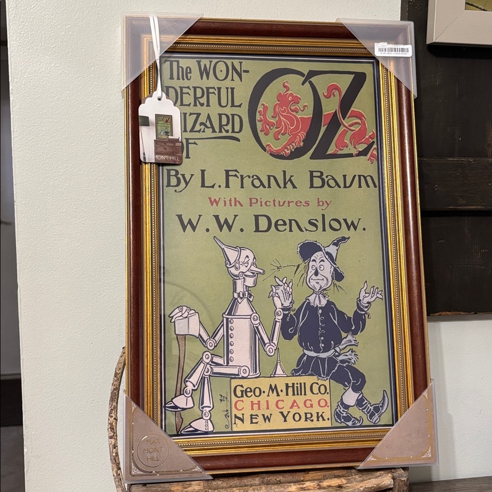 Marmont Hill 18x12 The Wonderful Wizard of Oz Vintage Style Framed Artwork - Picture 1 of 14